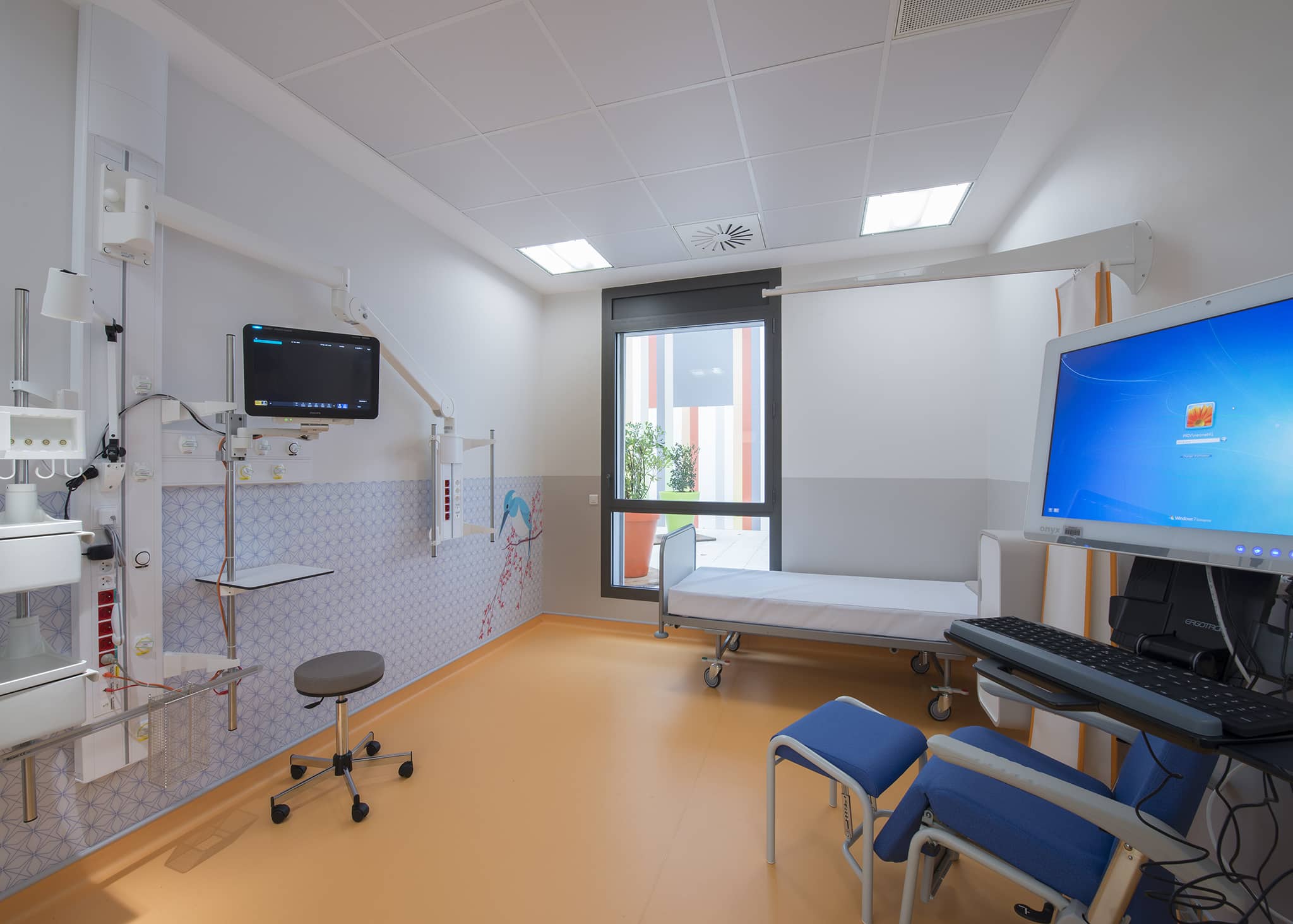 Réanimation néonatale et néonatalogie, site Bretonneau CHRU de Tours, chambre