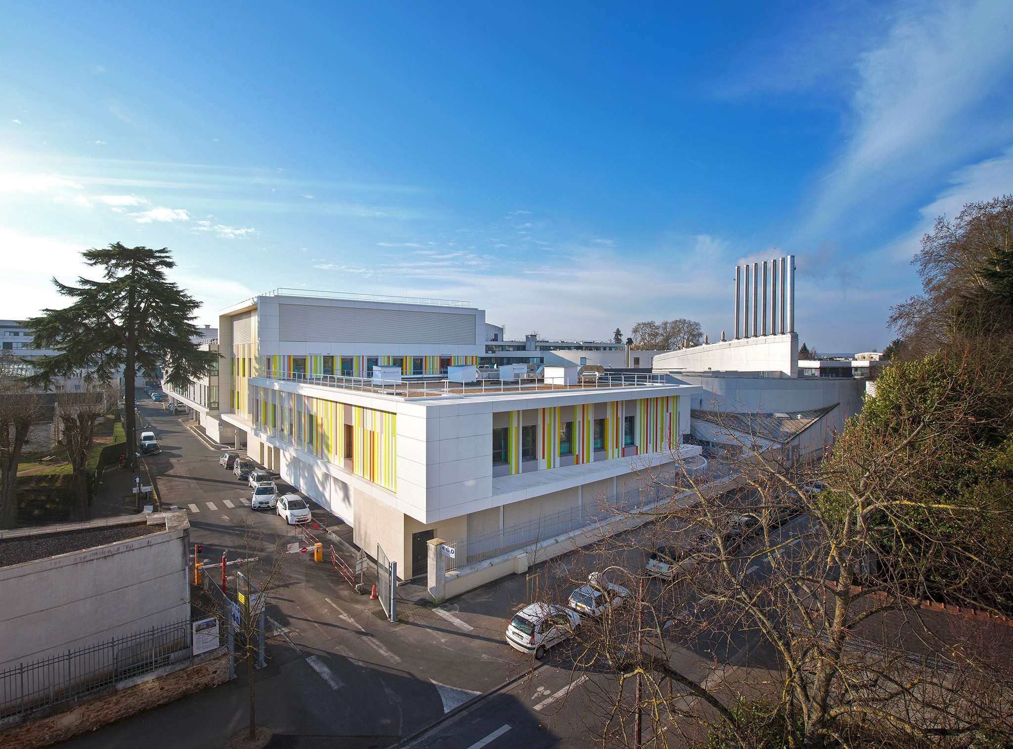 Réanimation néonatale et néonatalogie, site Bretonneau CHRU de Tours, vue aérienne