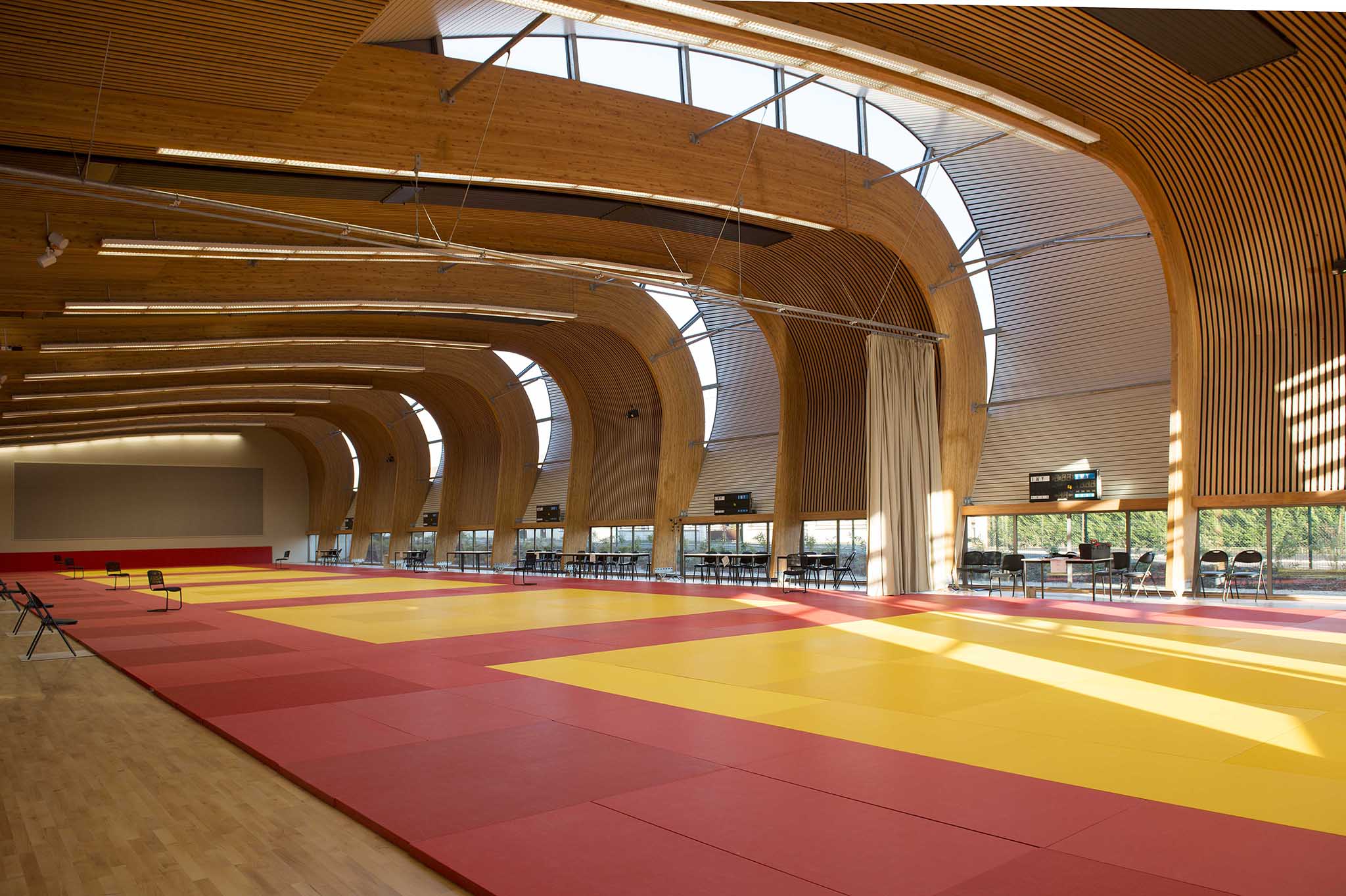Dojo à Tergnier, vue du dojo