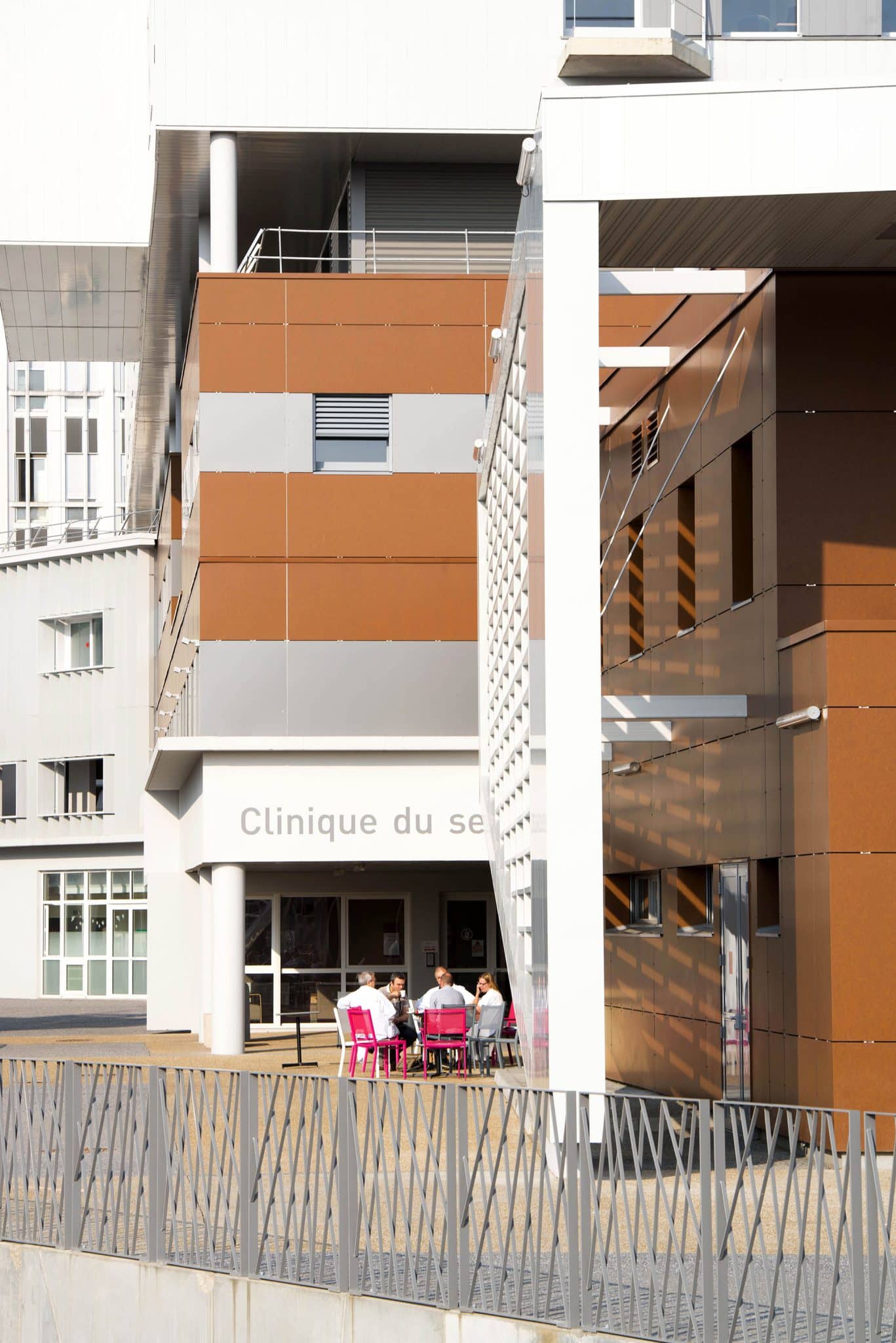 Institut Paul Papin au CHU d'Angers, vue de la terrasse