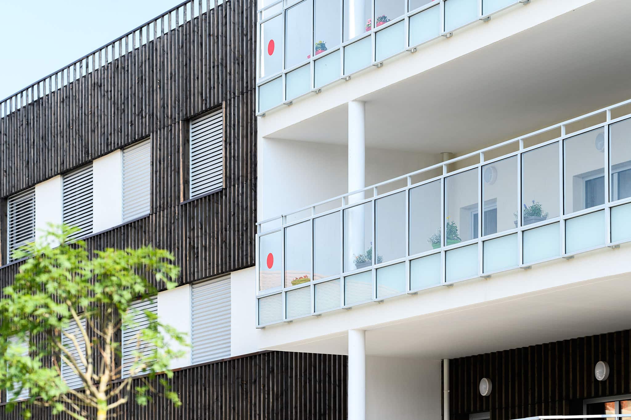USLD à Saint-Etienne, vue sur les balcons