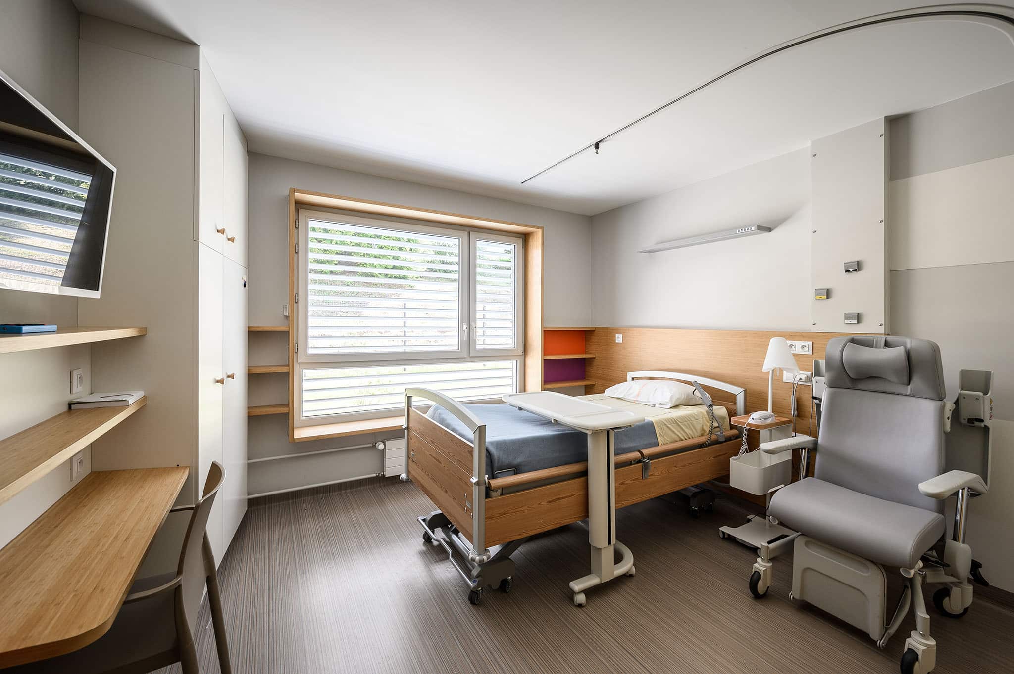 USLD à Saint-Etienne, vue sur une chambre