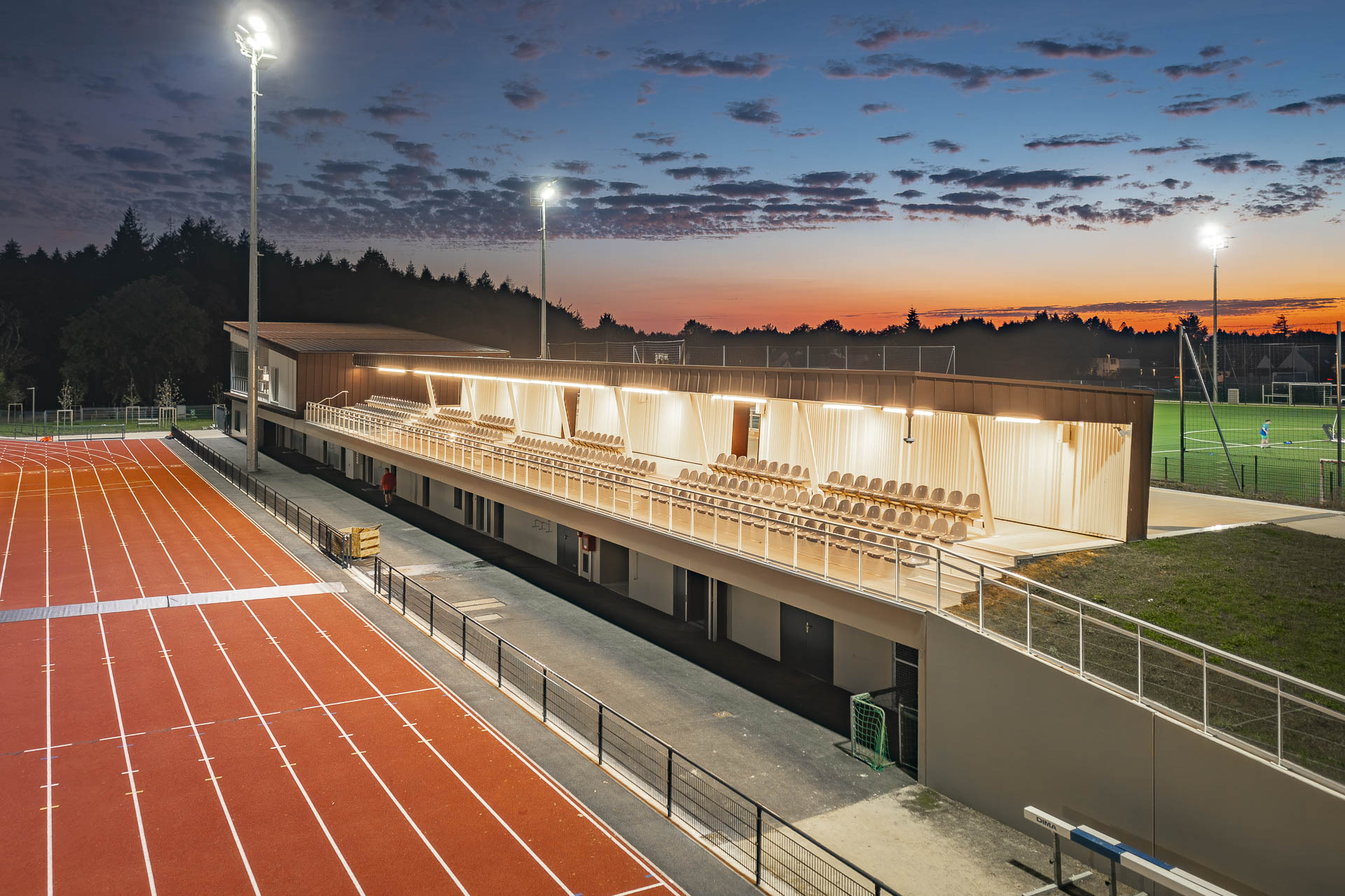 Bruno Astorg, Views Factory, CRR Architecture, Pôle sportif de Kerozer à Saint Avé, les tribunes