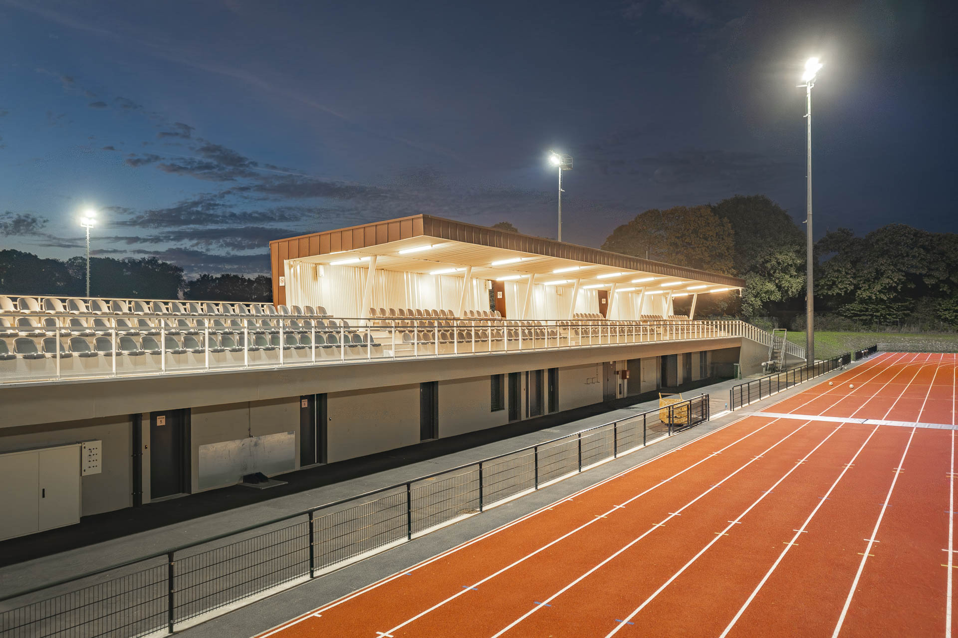 Bruno Astorg, Views Factory, CRR Architecture, Pôle sportif de Kerozer à Saint Avé, les tribunes