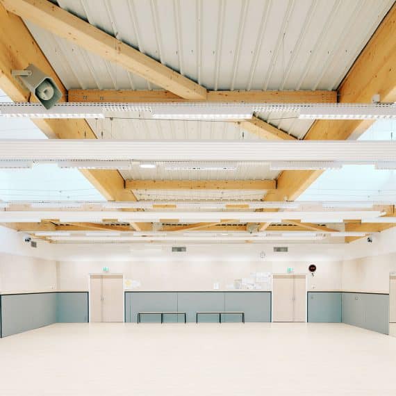 Complexe sportif Edith Tavert à Clermont-Ferrand, vue de la salle de danse