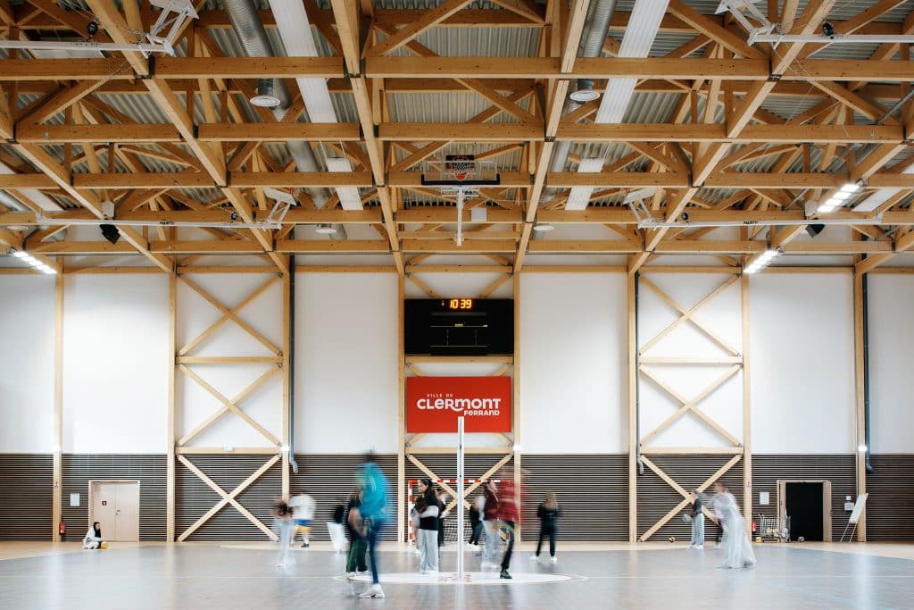 Complexe sportif Edith Tavert à Clermont-Ferrand, vue de la salle multisports