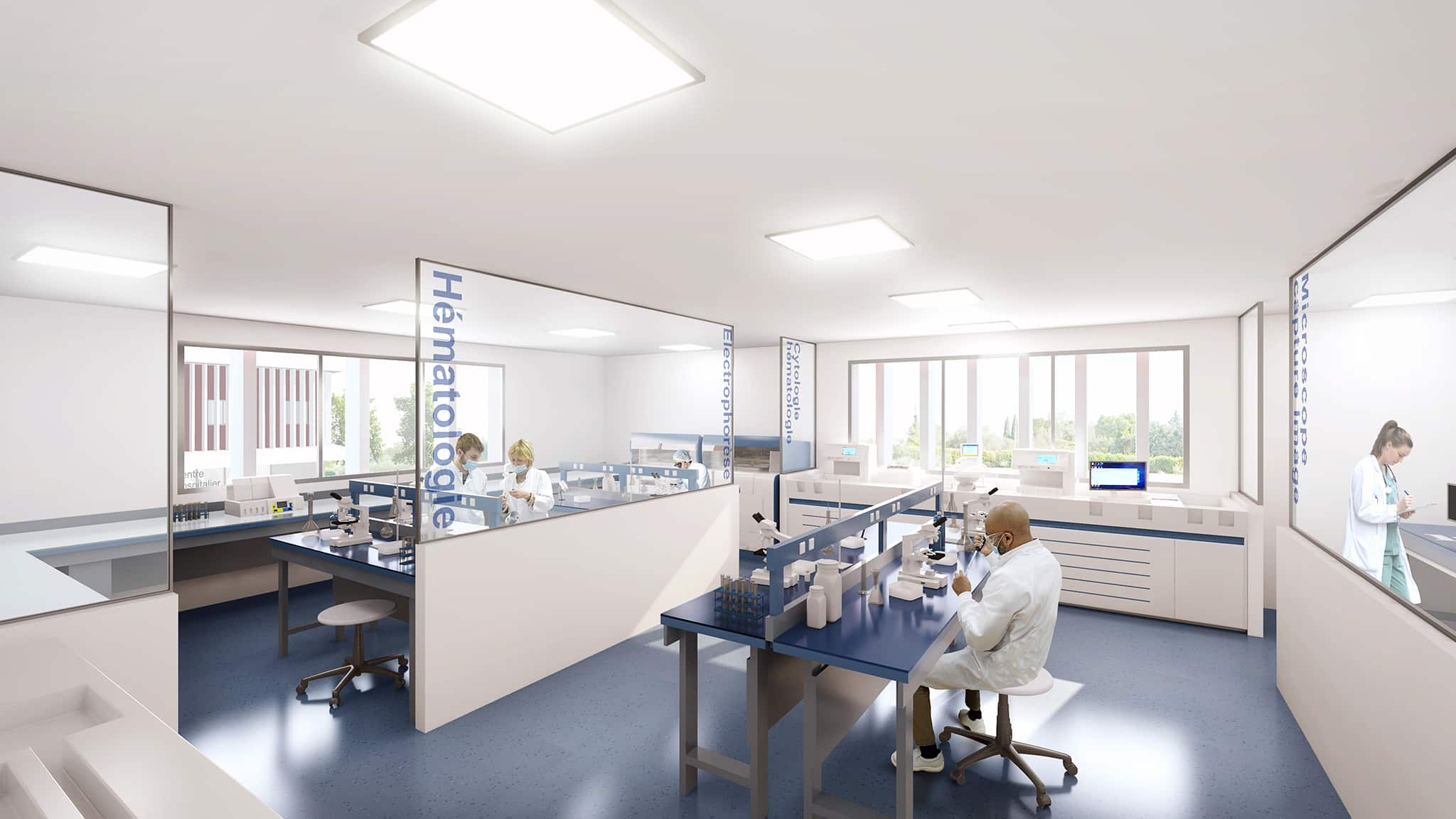 Offre de soins hospitaliers du territoire d'Arles, vue du laboratoire
