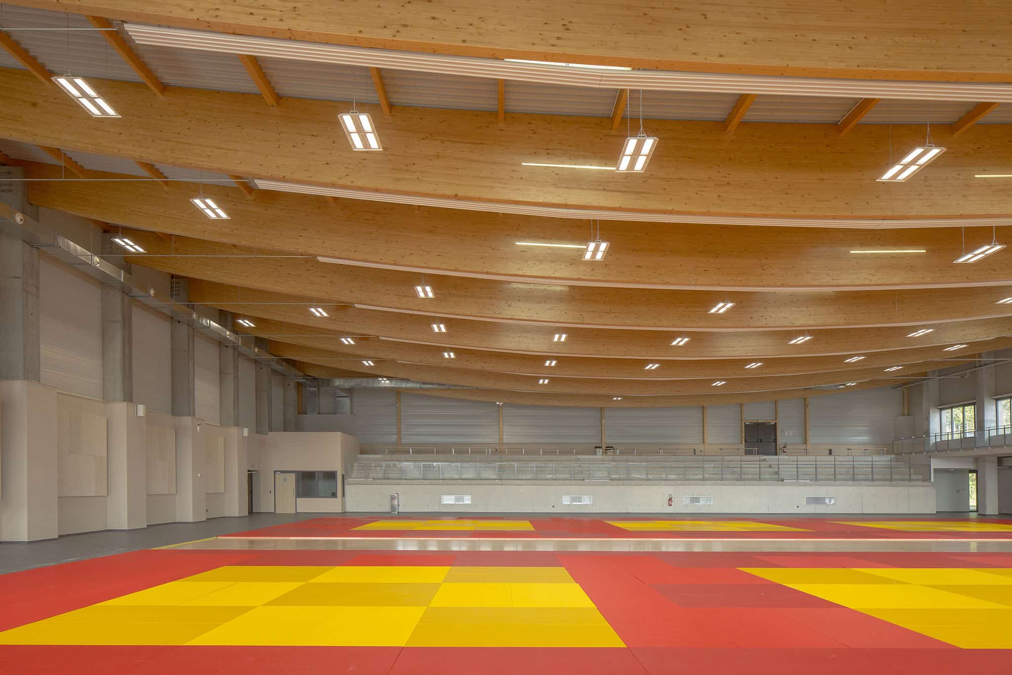 Complexe Marie Curie à Nogent-sur-Oise, vue sur le Dojo