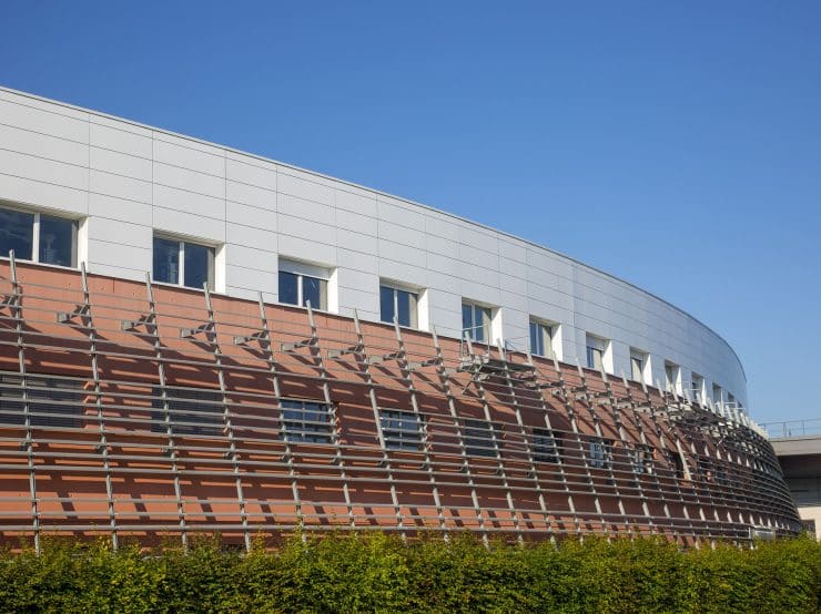 Extension des soins critiques et de la radiothérapie au CHU d'Amiens Picardie, vue de l'extension