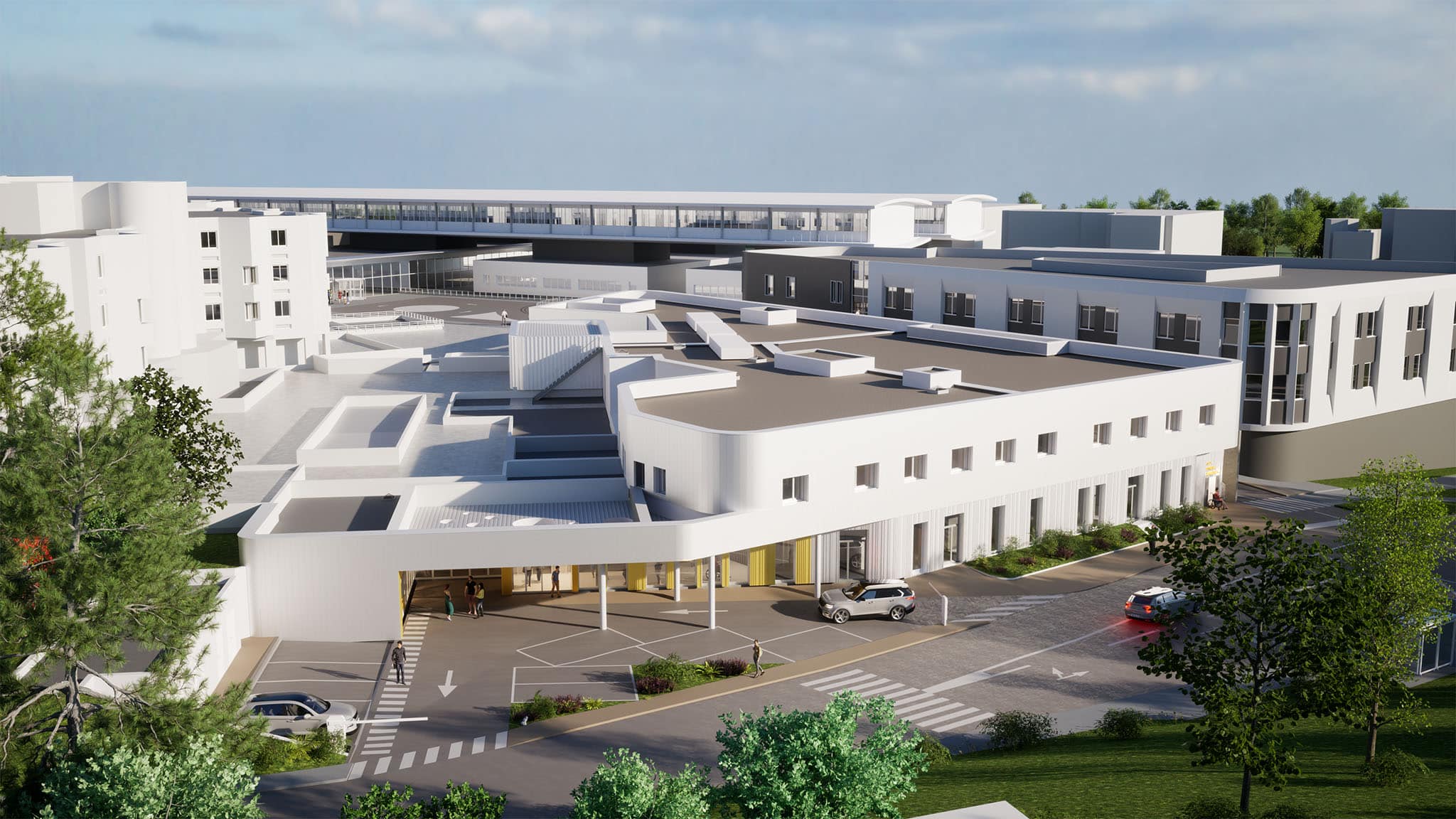 Endoscopie et chirurgie ambulatoire à Nîmes, axonométrie Nord Ouest