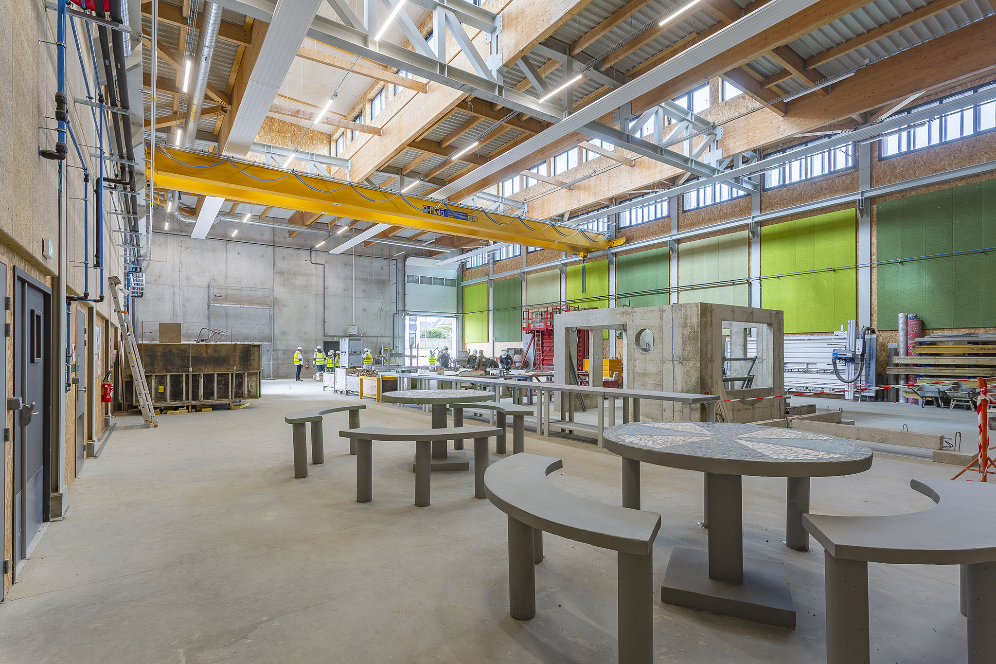 Atelier de la Halle des métiers au lycée Eugène Freyssinet à Saint-Brieuc, CRR Architecture
