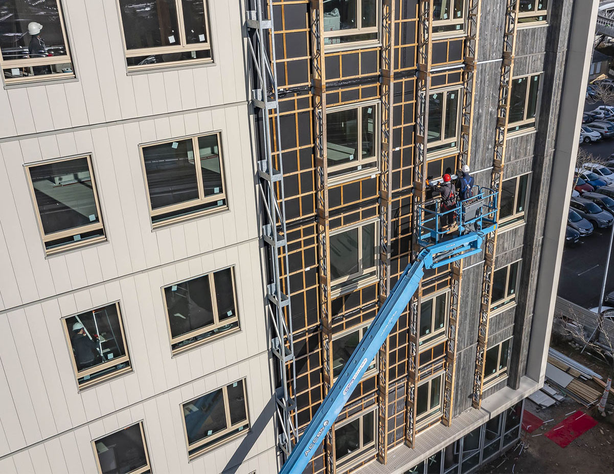 Chantier du bâtiment tertiaire au CH de Rennes