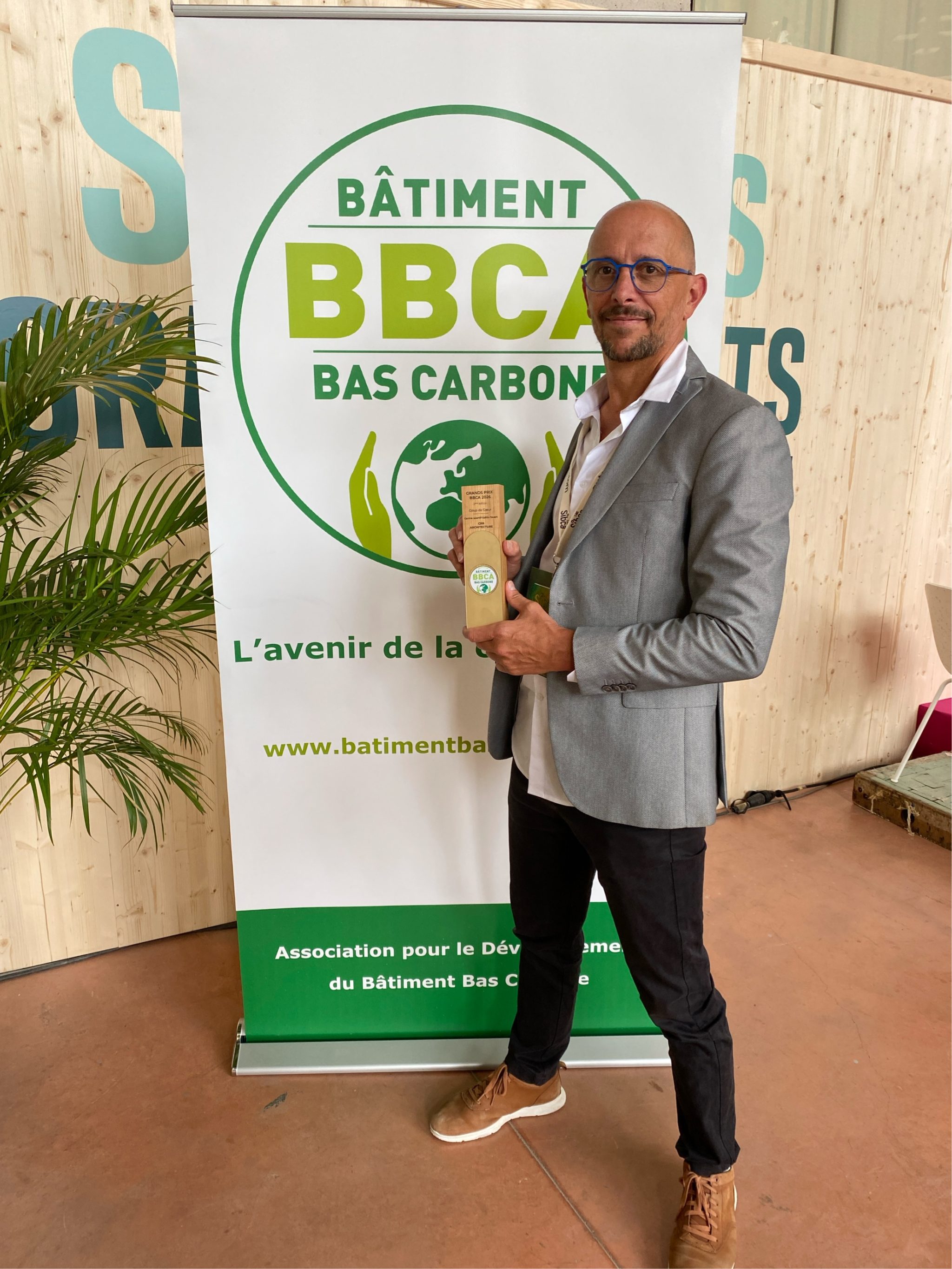 Une remise des prix au SIBCA, Salon de l'Immobilier Bas Carbone.